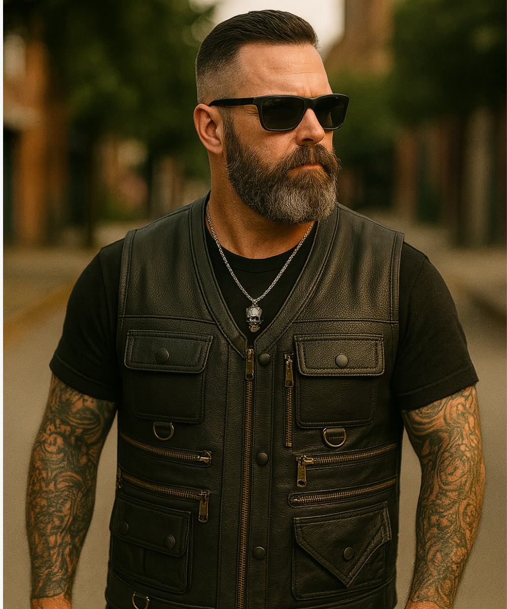 Shadowline Leather Vest